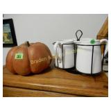 GROUP OF 3 CERAMIC PITCHERS AND ONE CERAMIC