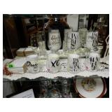 GROUP OF 2 SHELVES IF ASSORTED MERCHANDISE.