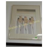 FRAMED 23" X 17" AND 20" X 28" FRAMED NATIVE