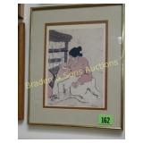 GROUP OF 3 FRAMED NATIVE MAERICAN PRINTS.