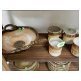 GROUP OF ASSORTED CONTEMPORARY DISHES.