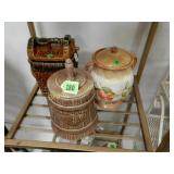 GROUP OF 3 CONTEMPORARY COOKIE JARS.