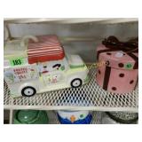 GROUP OF 5 CONTEMPORARY COOKIE JARS.