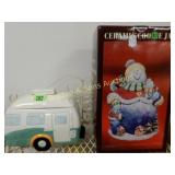 GROUP OF 5 CONTEMPORARY COOKIE JARS.