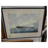 FRAMED 13" X 20" ARTIST SIGNED STEPHEN CARD