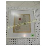 GROUP OF 2 FRAMED PRINTS.