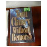 TOM CLANCY WITHOUT REMORSE AUTOGRAPHED