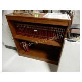 CONTEMPORARY 37" X 36" BOOKCASE.