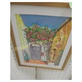 FRAMED 9" X 7" NELLY FERNANDEZ PRINT.