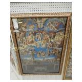 FRAMED 38" X 26" AND 43" X 14" PRINTS.