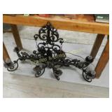 VINTAGE 30" X 45" EIGHT BULB CHANDELIER.