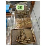 GROUP OF 5 NEW BELT BUCKLES.