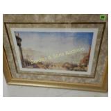 FRAMED 16" X 27" PRINT.