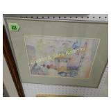 GROUP OF 3 FRAMED PRINTS.