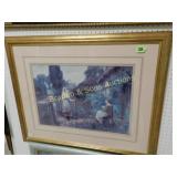 FRAMED 17" X 26" YEENA CLINS PRINT.