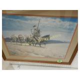 FRAMED 17" X 23" NATIVE AMERICAN PRINT.