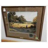 FRAMED 17" X 24" ARTIST SIGNED LARRY DYKE LIMITED