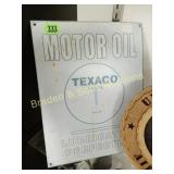 CONTEMPORARY 16" X 13" TEXACO ADVERTSING SIGN.