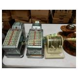 GROUP OF 3 VINTAGE BANKING MACHINES.