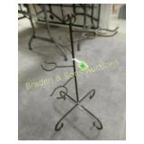 ROD IRON 25" WINE GLASS DISPLAY RACK.