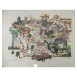 FRAMED 19" X 23" LIMITED EDITION 120/500 ARTIST