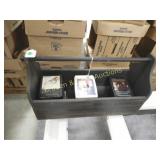 CONTEMPORARY TOOLBOX WITH 16 - 8 TRACK TAPES.