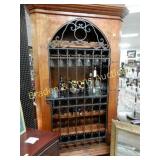 CONTEMPORARY 94" X 56" CUSTOM WINE CABINET