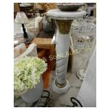 VINTAGE 46" ITALIAN MARBLE PEDASTOOL.