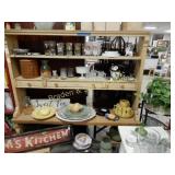 CONTEMPORARY 68" X 63" KITCHEN SHELF.