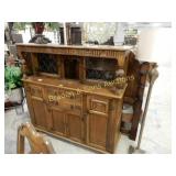 ANTIQUE 55" X 56" BUFFET MADE IN SCOTLAND CIRCA