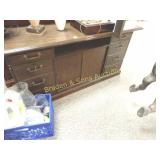 VINTAGE 72" WIDE CREDENZA/TV STAND.