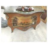 VINTAGE SIGNED FRANK BOMBAY HAND PAINTED CHEST OF