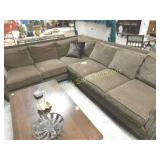 LARGE L SHAPED DESIGNER SECTIONAL WITH DOWN FILLED