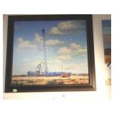 FRAMED 36" X 40" ARTIST SIGNED DL PARKS GICLEE.