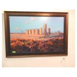 FRAMED 23" X 35" ARTIST SIGNED DL PARKS LIMITED