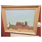 FRAMED 18" X 23" ORIGINAL OIL ON CANVAS BY DL