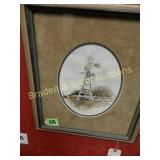 FRAMED 9" X 7" ORIGINAL WATERCOLOR BY RONNIE