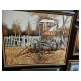 FRAMED 35" X 43" OIL ON CANVAS SIGNED JASON.