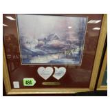 GROUP OF 2 7" X 9" THOMAS KINKADE PRINTS.