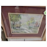 GROUP OF 2 FRAMED 8" X 11" PRINTS BY GINGER.