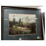 FRAMED 18" X 23" WINDBERG PRINT. TITLED "MELODY OF