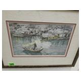 GROUP OF 2 FRAMED PRINTS.