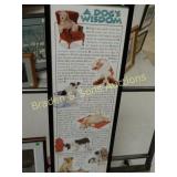 GROUP OF 2 FRAMED DOG PRINTS.