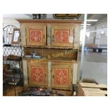 VINTAGE 78" X 70" WELSH CABINET.