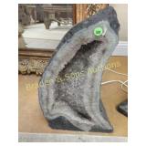 21" TRI-COLOR AMETHYST GEODE ROCK.