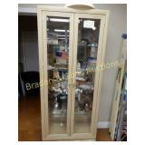 CONTEMPORARY 80" X 34" LIGHTED DISPLAY CASE