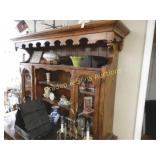 CONTEMPORARY 65" X 47" CHINA HUTCH. HUTCH ONLY.