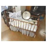 HIGH QUALITY ANTIQUE BABY BED.
