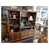 CONTEMPORARY 68" X 65" RUSTIC ENTERTAINMENT CENTER