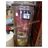 VINTAGE 65" HAND PAINTED FRENCH STYLE CURIO